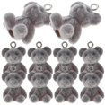 thumbnail image 4 of Bear Charms Resin DIY Bracelet Charms for Earrings 10Pcs Grey Hanging Pendants, 4 of 5
