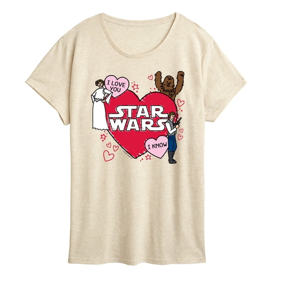 Star Wars - Valentines Scribble - Women's Short Sleeve Graphic T-Shirt