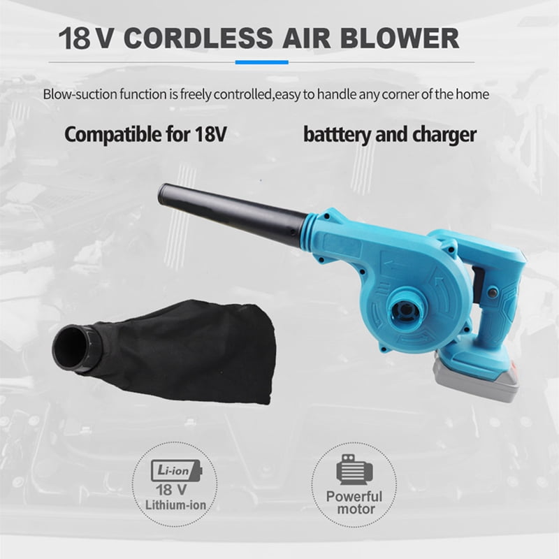 Cordless Portable Electric Air Blower Rechargeable Lithium Battery for Dust Removal Snow Blower Leaf Blower US Plug