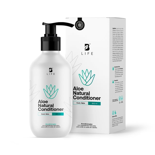 Acondicionador Natural De 800ml | Sin Parabenos Ni Sulfatos con Aloe | Natural Conditioner | B Life.