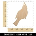 thumbnail image 2 of Cardinal Bird Solid Wood Holiday Christmas Tree Ornament Unfinished DIY Pre-Drilled Craft, 2 of 7