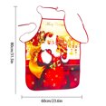 thumbnail image 2 of Decoración del día de fiesta del delantal del modelo de la impresión del partido de la cocina del hogar del delantal temático de la Navidad, tipo D Yuarrent HA8990-04B, 2 of 6