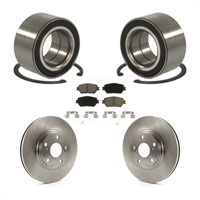 Transit Auto Roulements de Roulement avant de Roulement de Frein à Disque et Kit de Plaquettes en Céramique pour Voiture Toyota Camry 2004 avec Rotor de 296mm de Diamètre Design à Chapeau KBB-118816