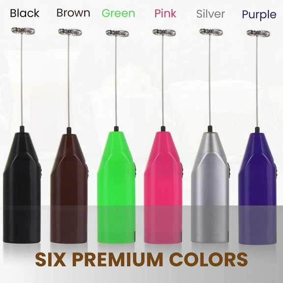 SR Handheld Electric Milk Coffee Cappuccino Drink Cream Frother Mixer Stirrer Foamer Egg Beater Whisk Latte Accessories - Black