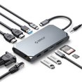 thumbnail image 1 of Adaptador Docking Station ORICO USB C a HDMI dual 12 en 1 gris, 1 of 8
