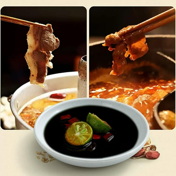 RXIRUCGD Seasoning Small Round Kitchen Soy Vinegar Hot Pot Pepper Salad Dipping