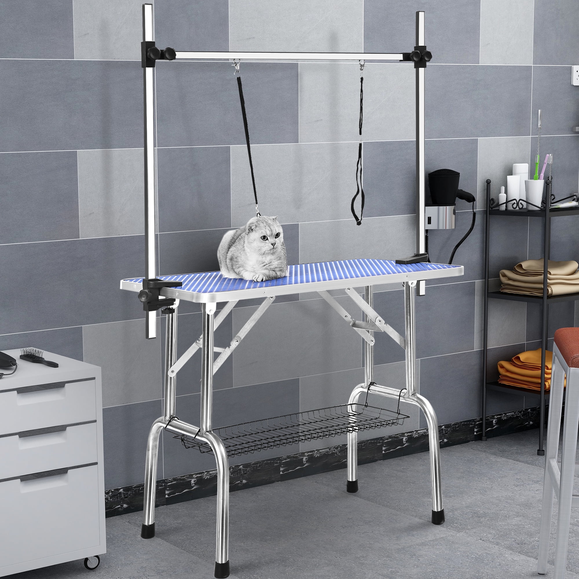 36" Professional Dog Grooming Table, Portable Folding Drying Table w