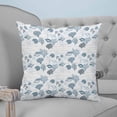 thumbnail image 4 of 26x26 Pillow Covers Set of 2, Coastal Blue Throw Pillow Covers Decorative Couch Cushion Case, Retro Ocean Coral Shell Starfish Seahorse Microfiber Square Pillowcases for Bedroom Car Living Room, 4 of 7