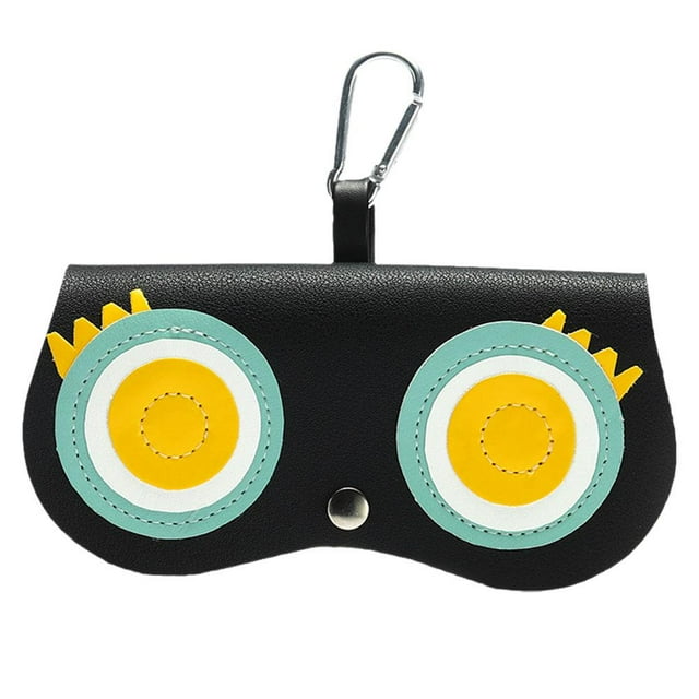 Boîte de Lunettes de Soleil Portable pour Femmes en Cuir PU Protection Rangement Lunettes de Soleil Mignonnes