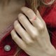 thumbnail image 5 of Anillo giratorio antiansiedad Anillo giratorio ajustable para mujer (Oro rosa A) Ehuebsd libre de BPA, 5 of 8