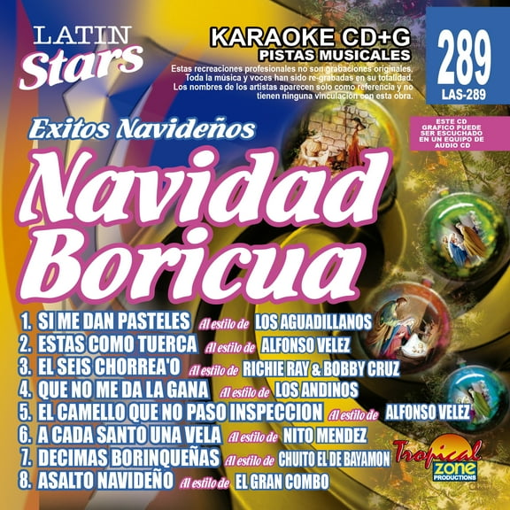 Karaoke Latin Stars 289 Navideño Boricua