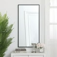thumbnail image 2 of Metal frame rectangle mirror 18 inch in Black, 2 of 5
