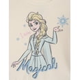 thumbnail image 4 of Disney Frozen Toddler Girls' 2-Piece Sweatshirt and Leggings Set White Blue, 4 of 7