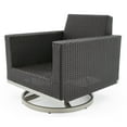 thumbnail image 2 of RST Brands Milo 2 Piece Aluminum Outdoor Motion Club Chairs - Gray/Espresso, 2 of 7