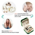 thumbnail image 4 of Tropical Jungle Leaves Travel Portable Jewelry Stand and Organizer Box - Square Storage Box for Rings, Earrings, Necklaces, Bracelets, and More - Jewelry Boxes for Travel, 4 of 6