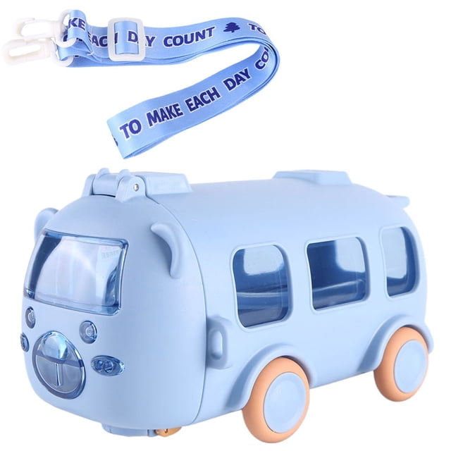 Jarra para beber con forma de autobús de 500ML jarra de agua a prueba de fugas juguete para deportes Camping Picnic