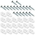 thumbnail image 3 of 50pcs Glass Retainer Clips Closet Glass Panel Clips Heavy Mirror Mounting Clips Screws Included, 3 of 8