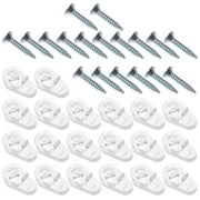 ALVINMA 50 Pcs Mirror Hooks Holder Clips Holders for Walls Mirrors Wall-mounted Bracket Glass