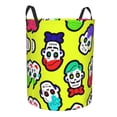 thumbnail image 2 of XMXY Round Laundry Basket Organizer, Sugar Skull Cartoon Skeleton Waterproof Collapsible Dirty Clothes Basket Laundry Hamper, Medium Size, 2 of 8