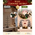 thumbnail image 6 of Enogets Mini Elf Hat Tabletop Christmas Trees, with 22 Red Berry, Hanging Ornament, 2 Pcs, 6 of 8
