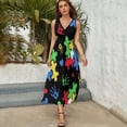 thumbnail image 3 of Autism Theme PUZZLE Heart Pattern Sleeveless Dress Summer Women Clothes Dress for Pregnant Women Dresses, 3 of 9