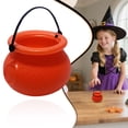 thumbnail image 2 of Halloween Cauldron Bucket,Halloween Candy Bowl,Plastic Halloween Cauldron with Handle,Mini Plastic Halloween Cauldron Kettle,Halloween Witch Kettle for Trick Or Treat Party Supplies,2.76x2.09 inch, 2 of 2