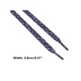 thumbnail image 3 of INSPIRE CHIC 1 Pair Leopard Print Flat Shoe Laces for Sneakers, 0.31'' Shoelaces for Casual Hiking Shoes Black Purple 100cm/39.4", 3 of 4
