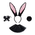 thumbnail image 3 of Pascua orejas de la cabeza de la cabeza de la cabeza del cabello accesorios de vestuario de del cabello para la fiesta , Negro, 3 of 9