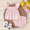 thumbnail image 2 of Baby Boy Girl Bubble Romper for 3-6 Months Baby Girls Summer Comfortable And Breathable Bodysuits With Cute Flower Prints, 2 of 4