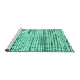 thumbnail image 2 of Ahgly Company Machine Washable Indoor Rectangle Solid Turquoise Blue Modern Area Rugs, 8' x 12', 2 of 4