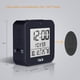 thumbnail image 5 of Reloj Despertador Digital Dcf, Termómetro, Higrómetro, Relojes De Mesa De Escritorio, 2 Alarmas Diarias, Función De Retroiluminación Automática Advancent HA024621-02, 5 of 5