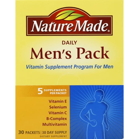 NATURE MADE Men's Pack, Daily, Packets, 30.0 CT