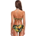 thumbnail image 5 of Dreamtimes Orange Fruits Flowers Leaves Swimsuits Padded Bikini Sets Sexy Swimwear for Women, Medium, 5 of 7