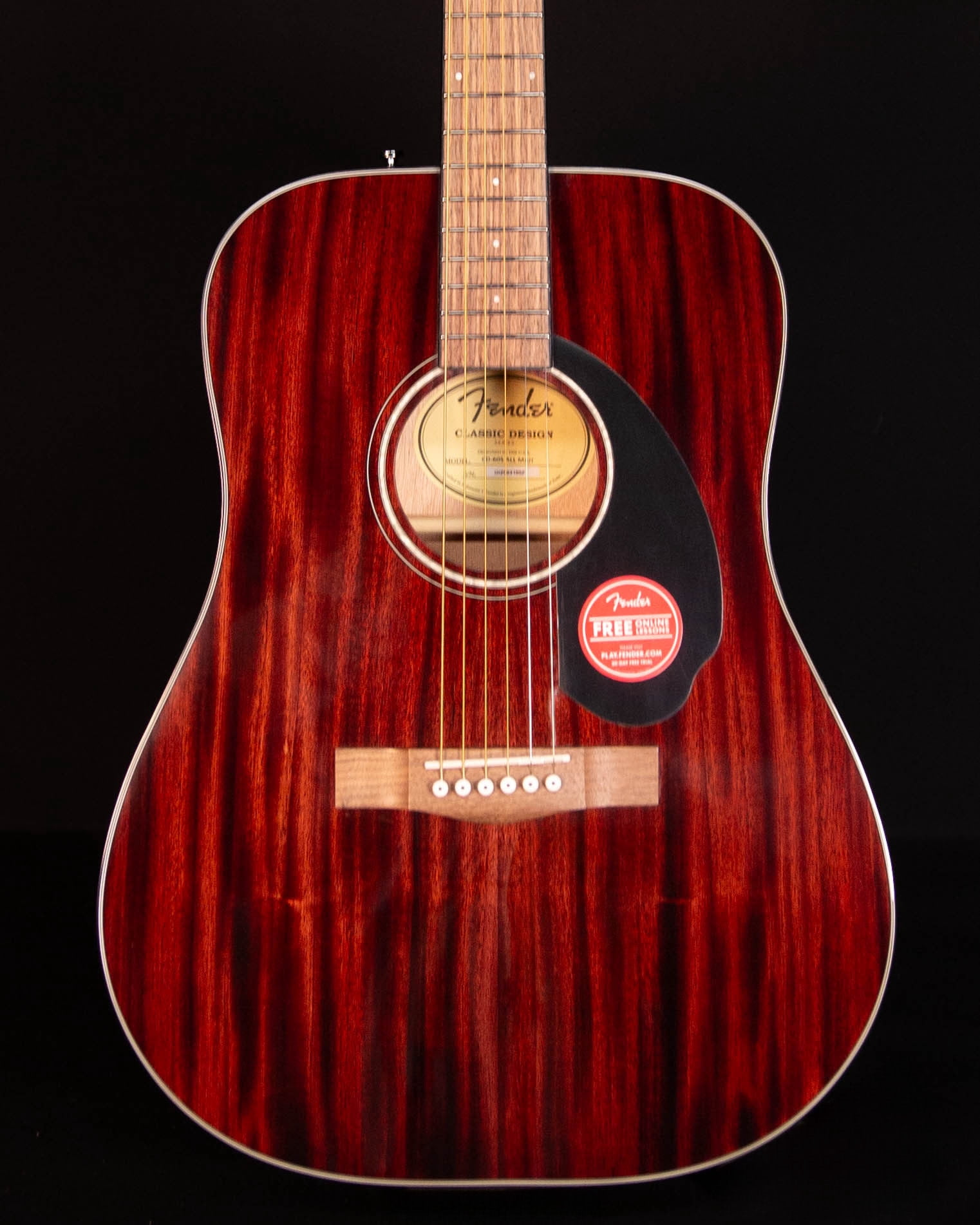 Fender CD-60S Easy-to-Play Mahogany Dreadnought Acoustic Guitar 