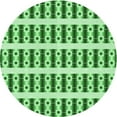 thumbnail image 1 of Ahgly Company Machine Washable Indoor Round Transitional Forest Green Area Rugs, 6' Round, 1 of 7