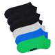 thumbnail image 1 of Happy Socks calcetines deportivos unisex, pack de 6 - Solid Socks Low, mezcla de algodón, unicolor Negro/gris/azul/verde 36-40, 1 of 3