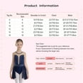 thumbnail image 7 of Haitryli Girls Ballet Dress Crystal Sparkly Lyrical Dance Costume Mesh Patchwork Figure Skating Dance Wear Blue Green 16, 7 of 7