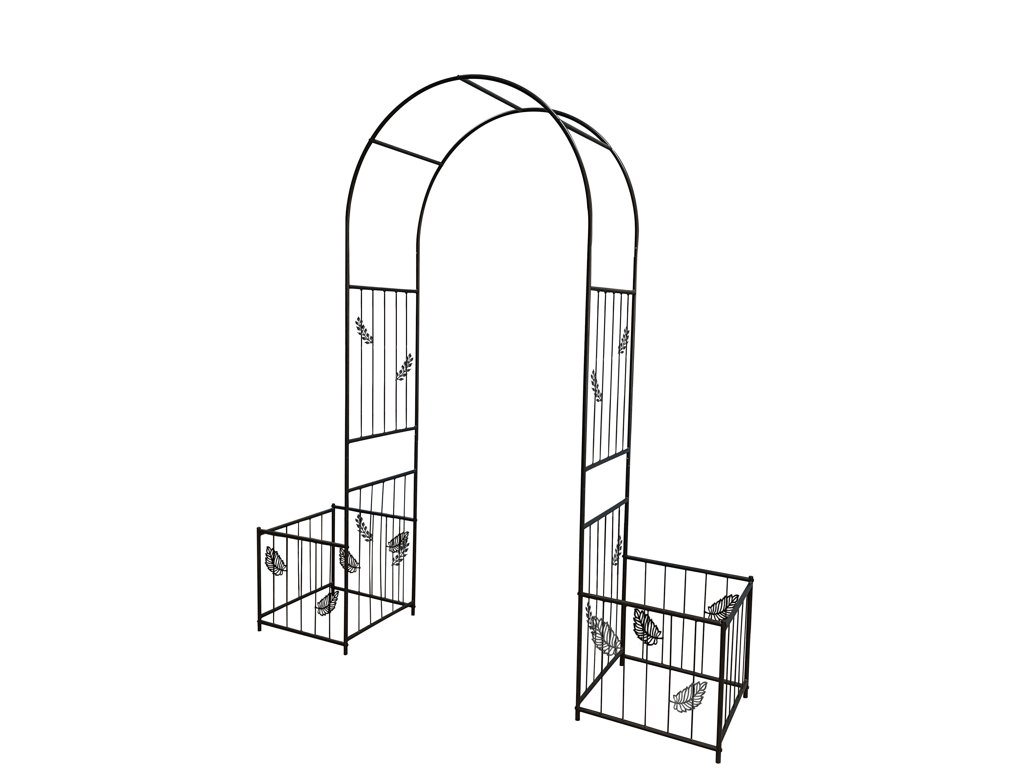 Metal Garden Arch Garden Arbor Trellis Climbing Plants Support Arch Outdoor Arch Wedding Arch Party Events Archway Black
