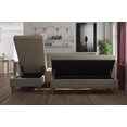 thumbnail image 6 of DHP Hartford Storage Sectional Futon and Hartford Storage Ottoman, Tan Chenille, 6 of 33