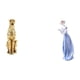 thumbnail image 1 of Figura de dorada, adorno de escritorio moderno, figura de niña, de cerámica, estatua decorativa única, ideal para colecciones de arte y decor, 1 of 8