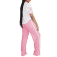 thumbnail image 2 of Lounge 2 Piece Sets for Women Summer Casual Outfits Jersey Shirts and High Waisted Pants Sets Pink 2XL, 2 of 5