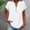 White#1, variant on RKSTN Short Sleeve Tops for Women Cotton Linen Blend T Shirt Summer Solid Color Short Sleeve V Neck Buttons Comfy Versatile Weekend Outing Shopping Shirts Top
