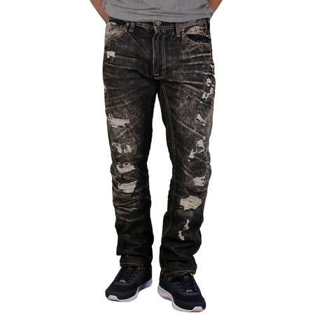 Jordan Craig - Men's Slim Straight Aaron Jeans with Rips and Tears from ...