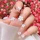 thumbnail image 4 of Adornos florales 3D para uñas acrílicas 6 rejillas Flores 3D para uñas Strass Blanco Rosa Azul Cereza Suministros acrílicos con perlas Manicura DIY Decoraciones para uñas, 4 of 8
