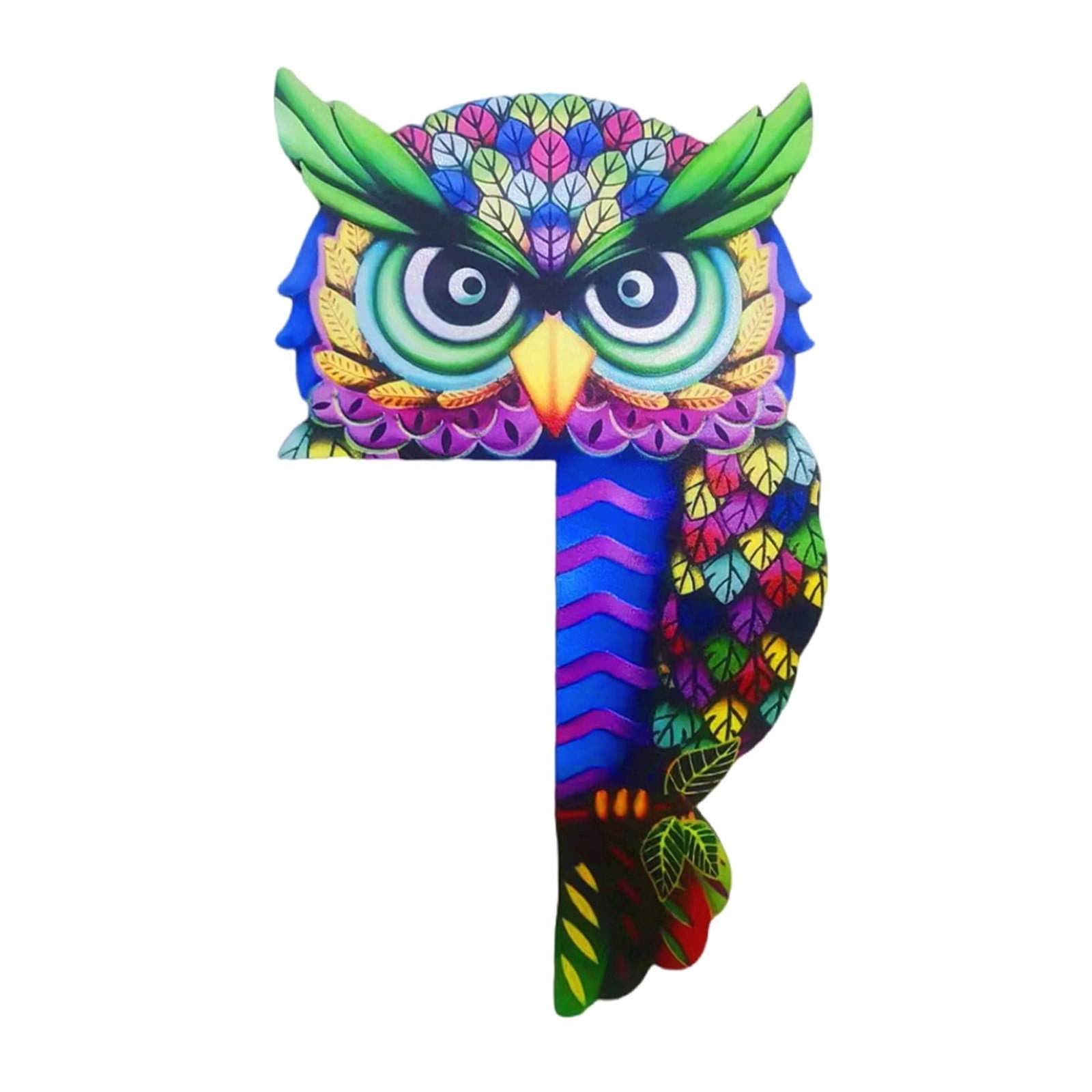 BadyminCSL Wooden Corner Door Plate, Door Frame Decoration, Owl Wooden