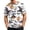 White, variant on Mens Halloween Shirts Short Sleeve Crew Neck Pumpkin Bat Pullovers Causal Loose Funny Tees, 4XL