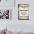 thumbnail image 2 of German Best Blessing Today Tin Sign Vintage Metal Poster Living Room Bar Man Cave Home Wall Art Decor 8x12inch, 2 of 5