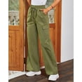 thumbnail image 2 of Pantalon cargo Décontracté pour Femmes en Coton avec Poches, 2 of 5