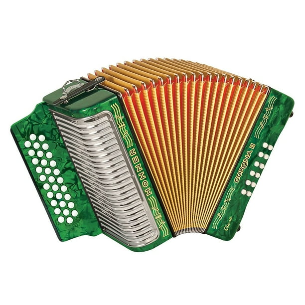 Hohner Corona II Classic, Key of "GCF" Diatonic ACC Accordion Walmart