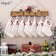 thumbnail image 2 of Medias de Navidad Bolsa de regalo Suministros de decoración de árboles Calcetines de Navidad blancos tejidos con 26 letras AZ Calcetines de regalo de Navidad para niños HS1511, 2 of 4